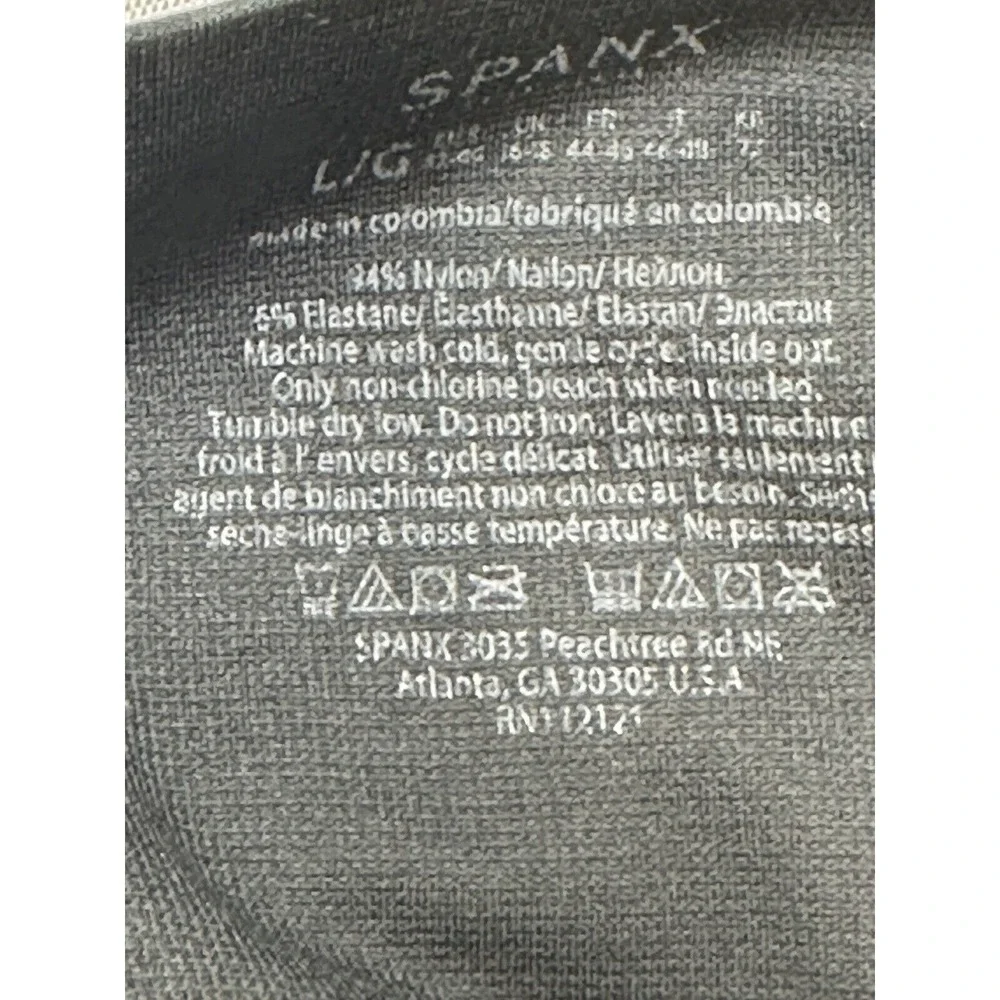 Spanx Leggings Womens Large Black Gray Camo Look At Me Now Seamless L - Picture 7 of 7